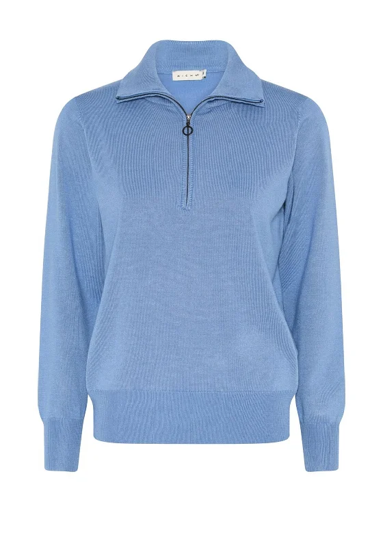 Shop Smart, Save Big!Micha Zip Funnel Neck Sweater, Blue