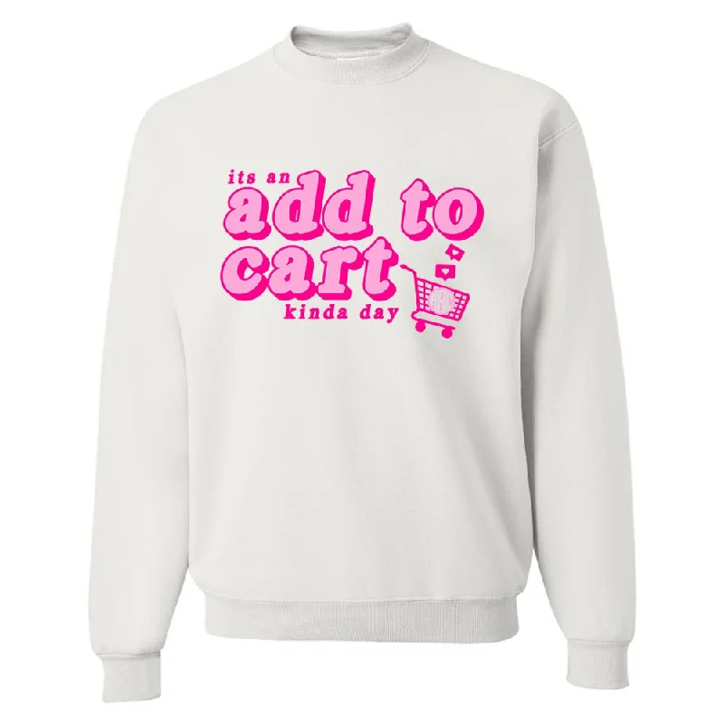 Huge Price Cuts Await!Monogrammed 'Add To Cart' Crewneck Sweatshirt