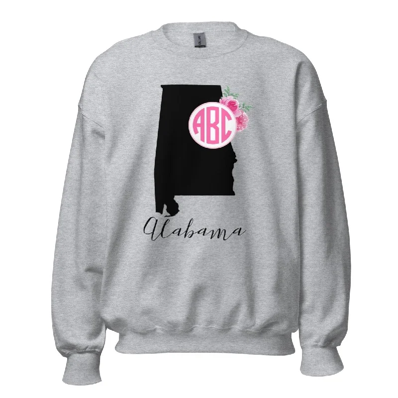One Click Away from Big Savings!Monogrammed 'Alabama State Pride' Crewneck Sweatshirt One Click Away from Big Savings!Monogrammed 'Alabama State Pride' Crewneck Sweatshirt