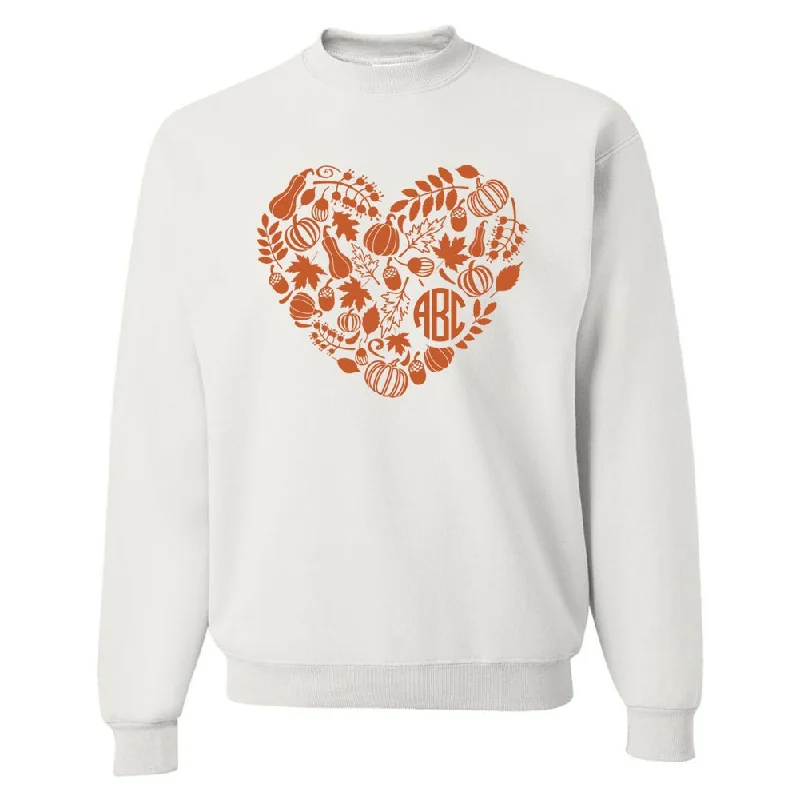 Lowest Prices Guaranteed!Monogrammed 'Autumn Heart' Crewneck Sweatshirt