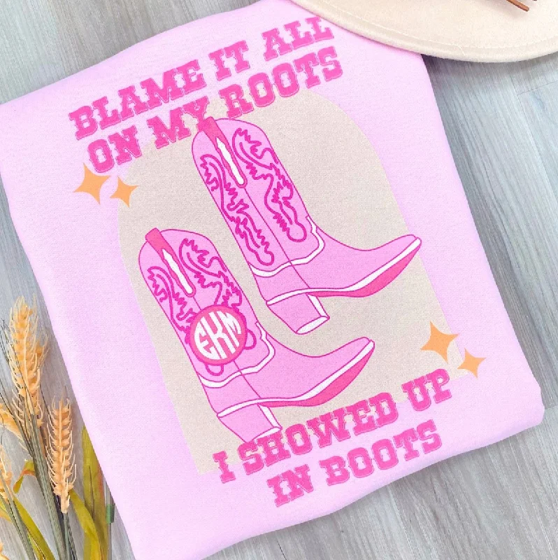 Get More, Spend Less – Shop Now!Monogrammed 'Blame It On My Roots' Crewneck Sweatshirt Get More, Spend Less – Shop Now!Monogrammed 'Blame It On My Roots' Crewneck Sweatshirt