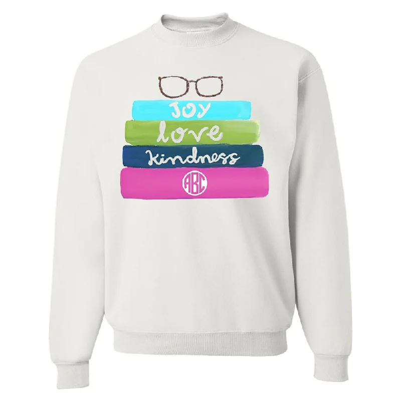 Exclusive Deals Just for You!Monogrammed 'Bookstack' Crewneck Sweatshirt