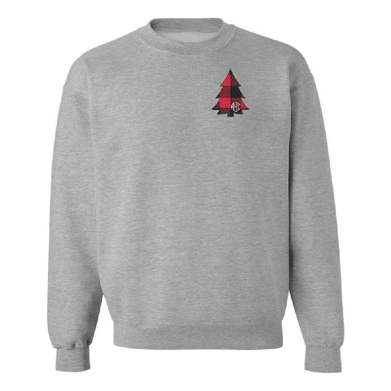 The Sale You’ve Been Waiting For!Monogrammed Buffalo Check Christmas Tree Crewneck Sweatshirt The Sale You’ve Been Waiting For!Monogrammed Buffalo Check Christmas Tree Crewneck Sweatshirt