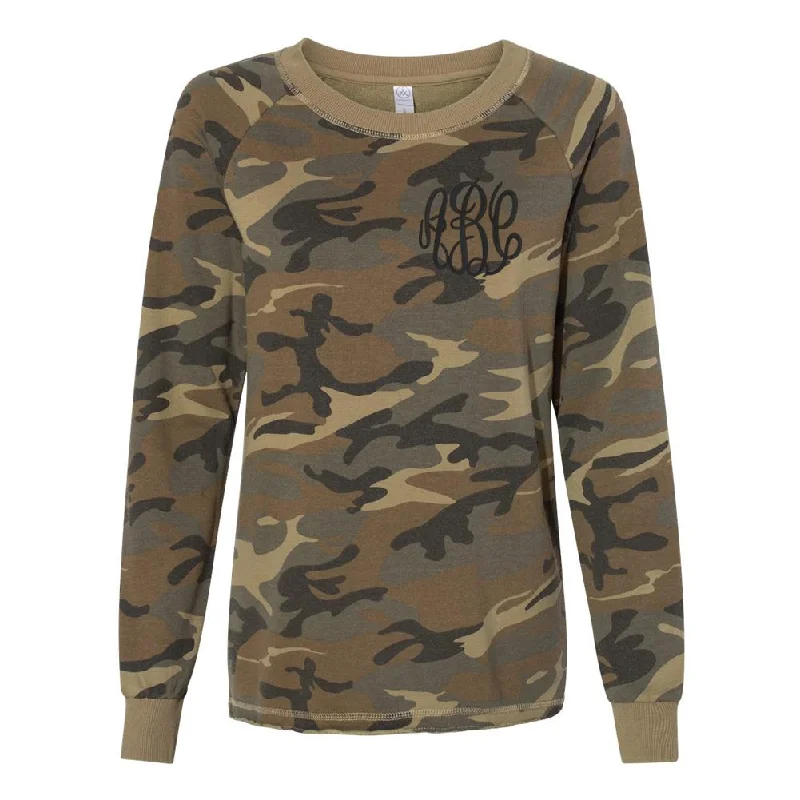 Amazing Prices You Can’t Resist!Monogrammed Camo French Terry Sweatshirt