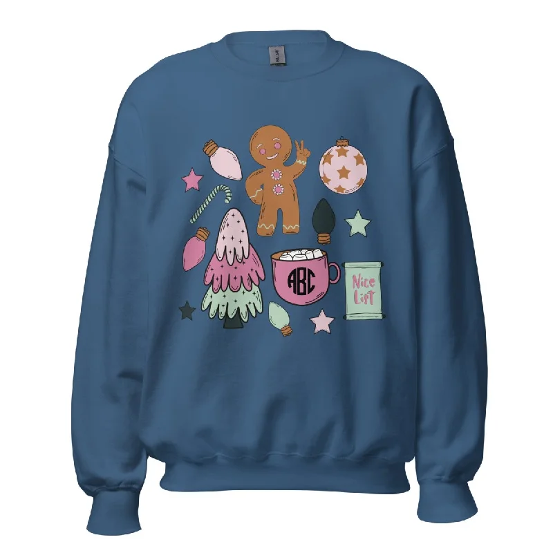 Great Deals, Just for You!Monogrammed 'Christmas Doodles' Crewneck Sweatshirt