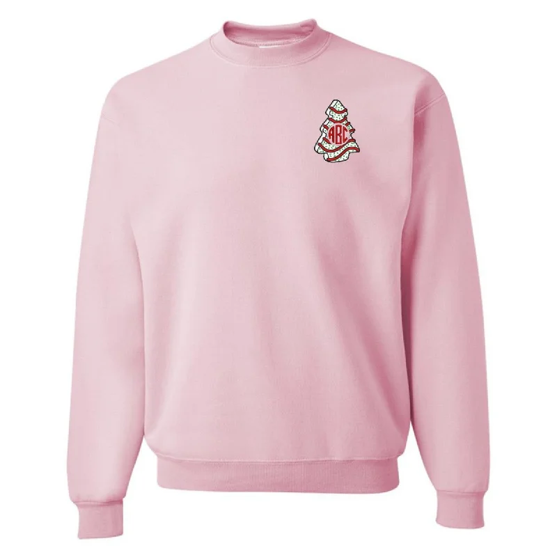 Your Dream Deal is Here!Monogrammed 'Christmas Tree Zebra Cake' Crewneck Sweatshirt