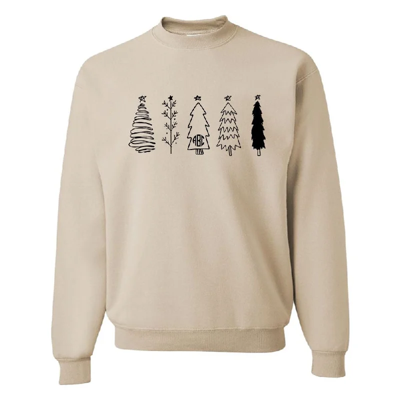 Limited Edition, Limited Price!Monogrammed 'Classic Christmas Trees' Crewneck Sweatshirt Limited Edition, Limited Price!Monogrammed 'Classic Christmas Trees' Crewneck Sweatshirt