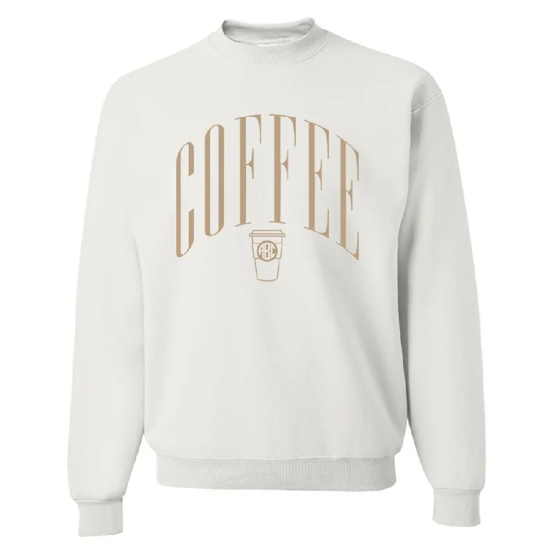 Buy More, Save More!Monogrammed 'Coffee' Crewneck Sweatshirt