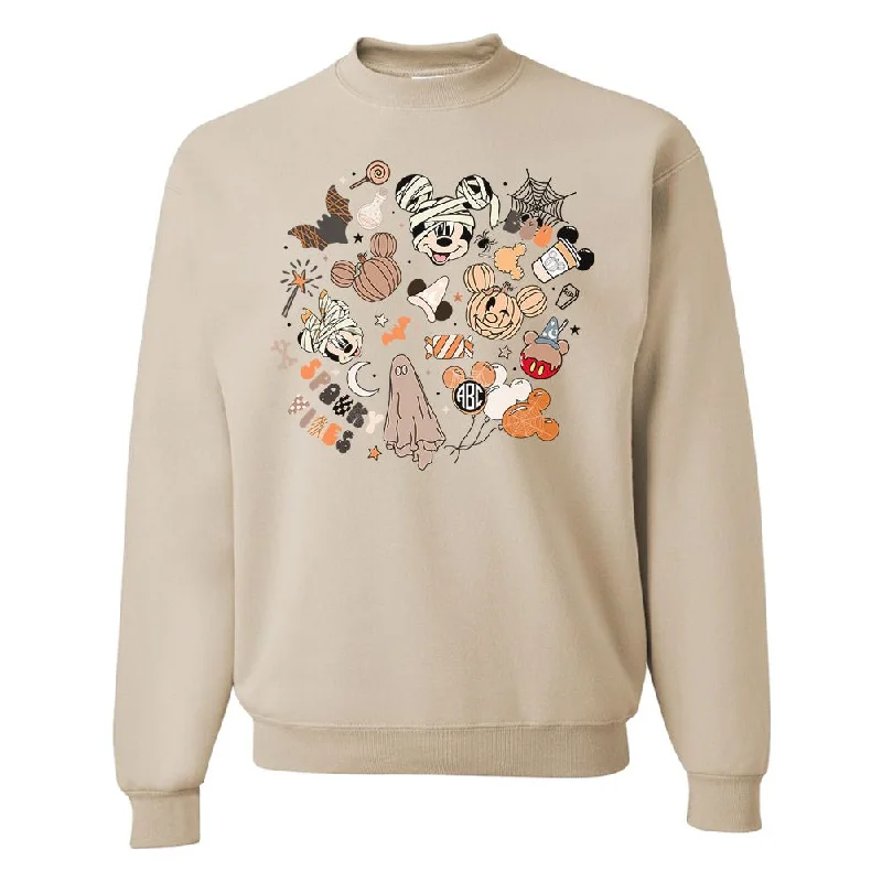 Enjoy Huge Discounts Now!Monogrammed 'Disney Halloween' Crewneck Sweatshirt