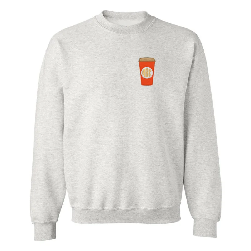 Save Up to 50% Off!Monogrammed Pumpkin Spice Cup Crewneck Sweatshirt