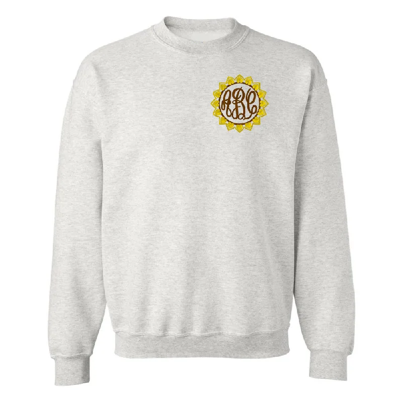 Snag the Best Prices Now!Monogrammed Sunflower Crewneck Sweatshirt