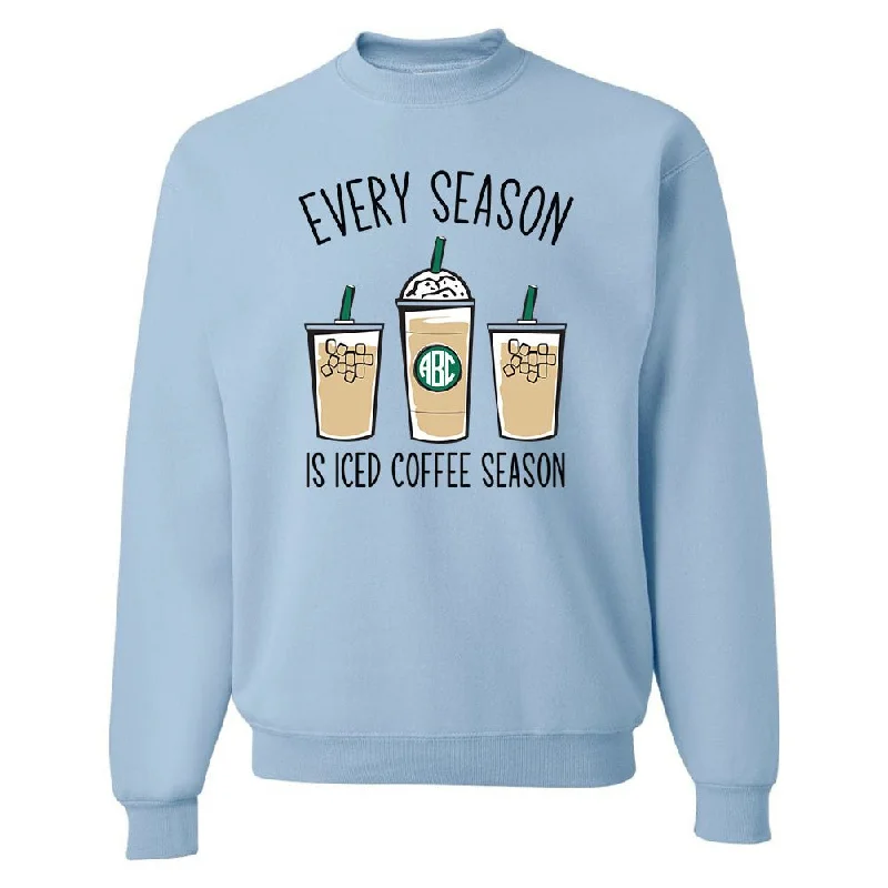 Your Shopping Spree Starts Here!Monogrammed 'Iced Coffee Season' Crewneck Sweatshirt Your Shopping Spree Starts Here!Monogrammed 'Iced Coffee Season' Crewneck Sweatshirt