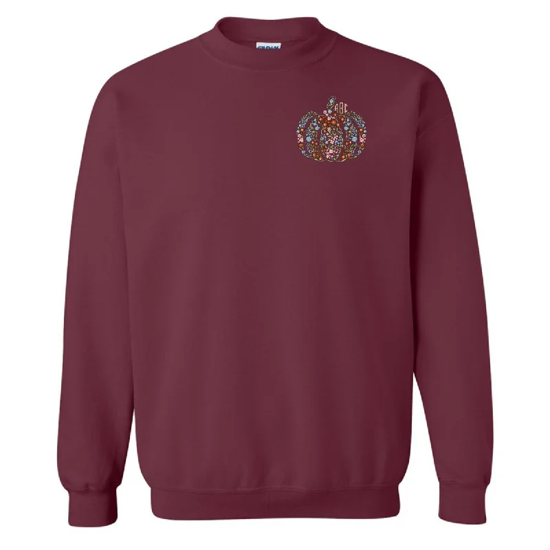 Savings You Can’t Ignore!Monogrammed 'Floral Pumpkin' Crewneck Sweatshirt