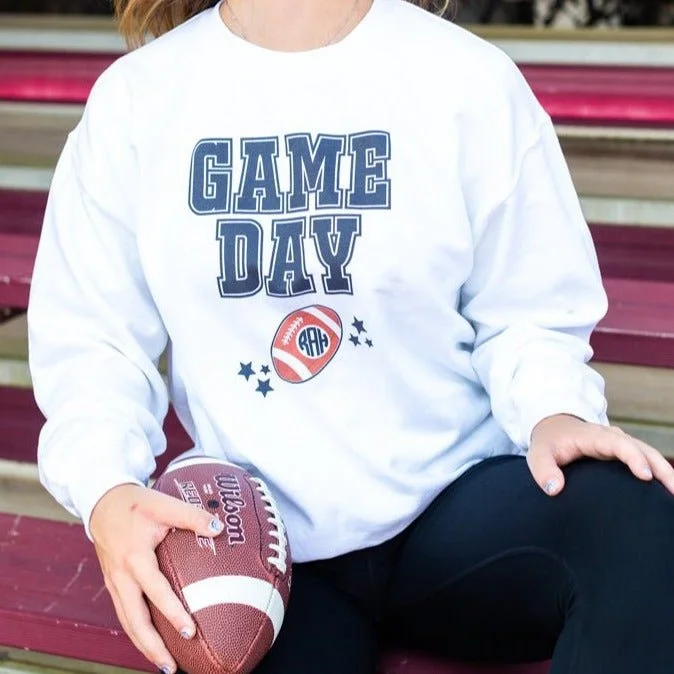 Grab Yours Before It’s Too Late!Monogrammed 'Game Day' Crewneck Sweatshirt