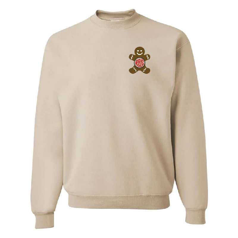 Amazing Prices You Can’t Resist!Monogrammed Gingerbread Man Crewneck Sweatshirt