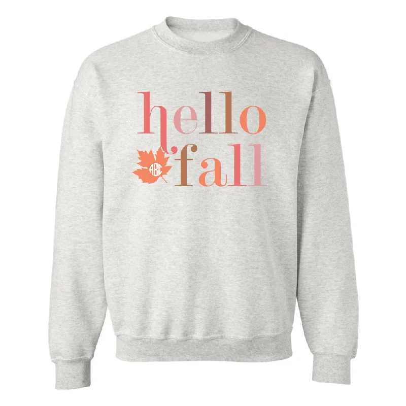Flash Deals – Act Quickly!Monogrammed 'Hello Fall' Crewneck Sweatshirt