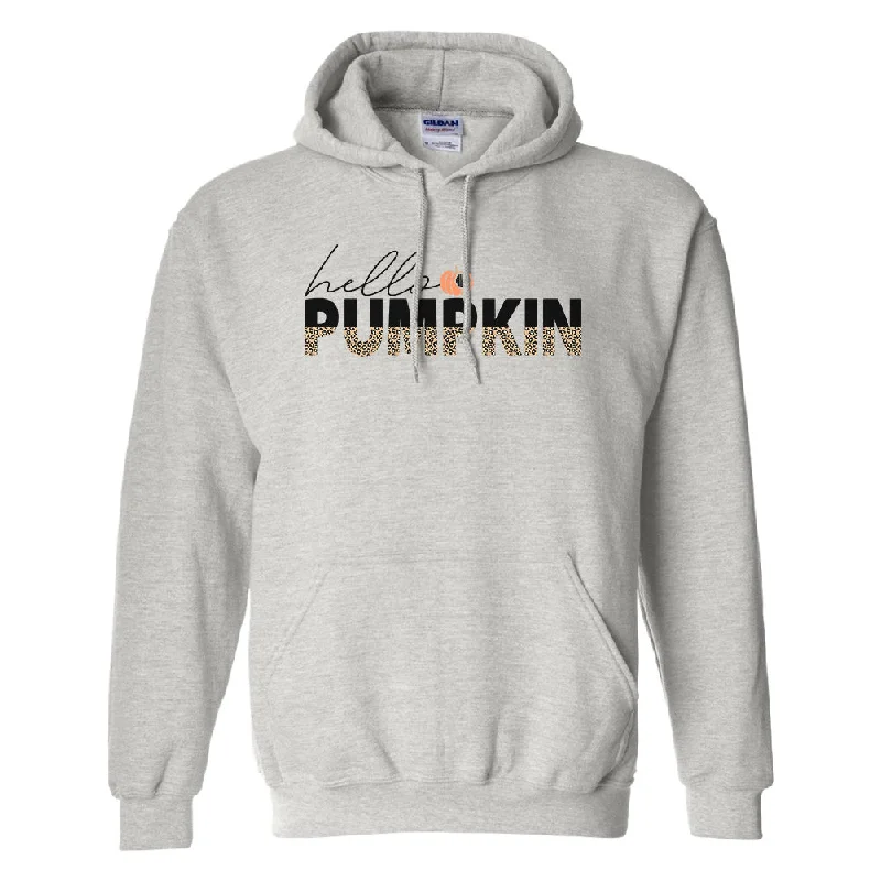 Price Drop Alert!Monogrammed 'Hello Pumpkin' Leopard Hoodie