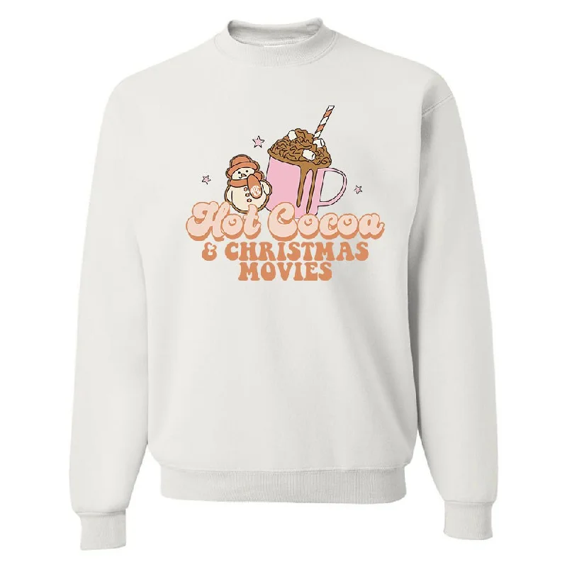 Save Money, Shop Happy!Monogrammed 'Hot Cocoa & Christmas Movies' Crewneck Sweatshirt Save Money, Shop Happy!Monogrammed 'Hot Cocoa & Christmas Movies' Crewneck Sweatshirt