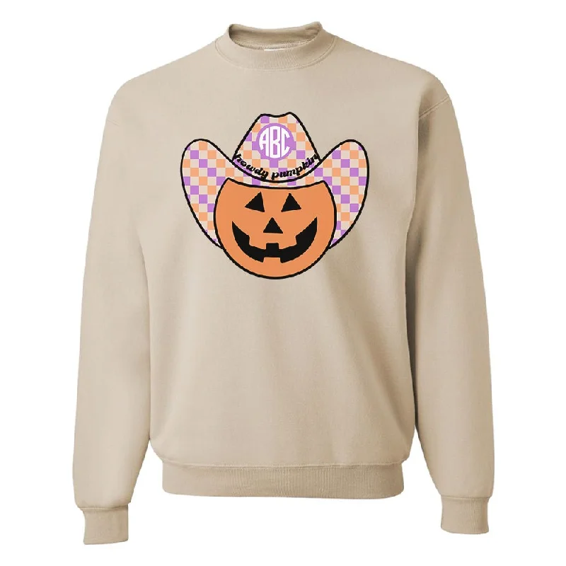 Grab Yours Before It’s Too Late!Monogrammed 'Howdy 'Pumpkin' Crewneck Sweatshirt