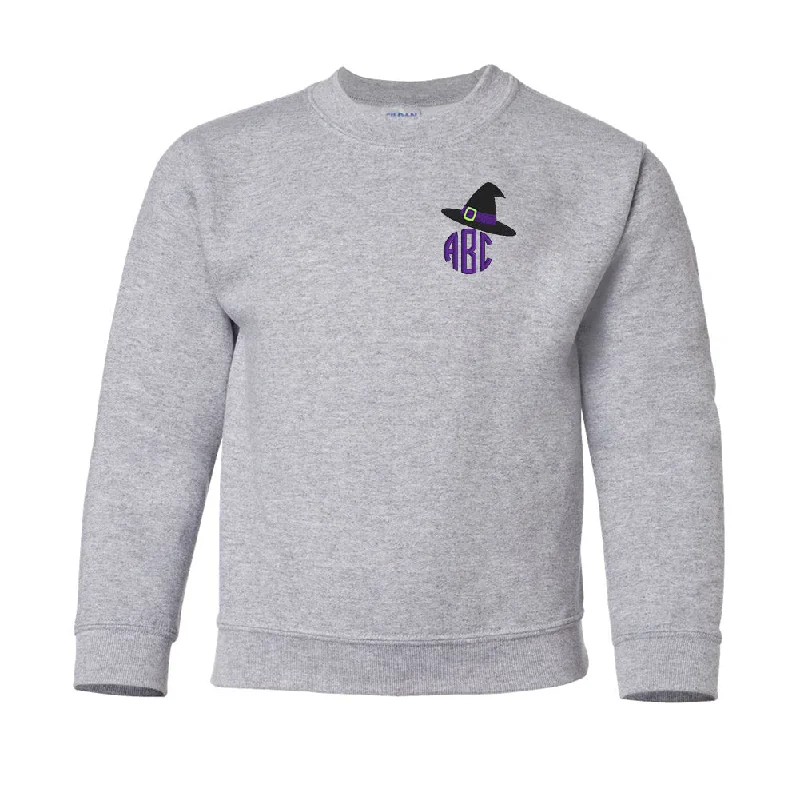 Find Your Perfect Deal Today!Kids Monogrammed 'Witch Hat' Crewneck Sweatshirt