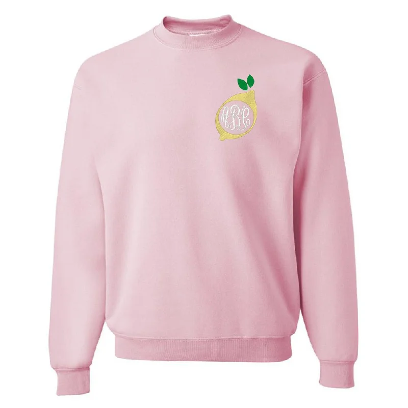Shop Before It’s Gone!Monogrammed Lemon Crewneck Sweatshirt