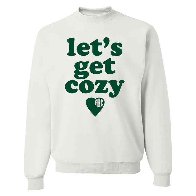 Limited Deals, Unlimited Savings!Monogrammed 'Let's Get Cozy' Crewneck Sweatshirt