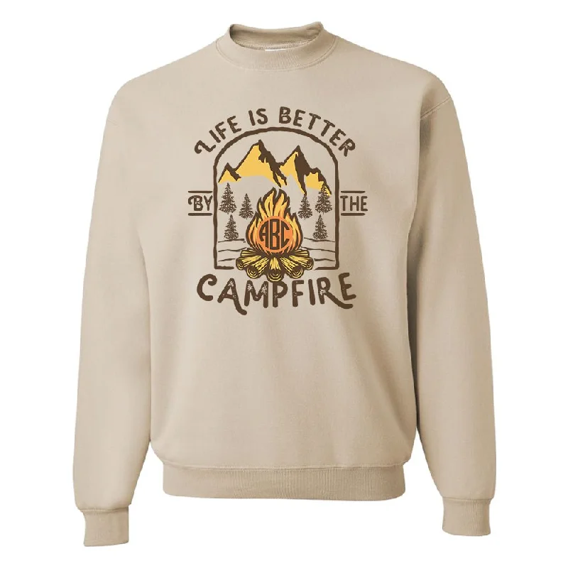 Shop Today, Save Tomorrow!Monogrammed 'Life is Better by the Campfire' Crewneck Sweatshirt Shop Today, Save Tomorrow!Monogrammed 'Life is Better by the Campfire' Crewneck Sweatshirt