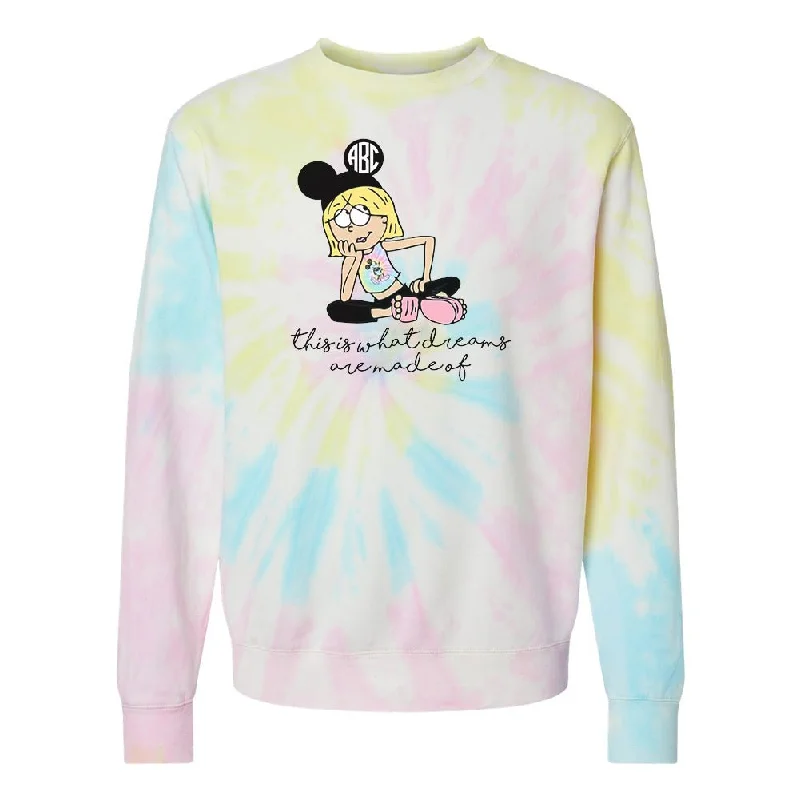 Unbeatable Prices!Monogrammed 'Lizzie McGuire Disney' Tie Dye Crewneck Sweatshirt