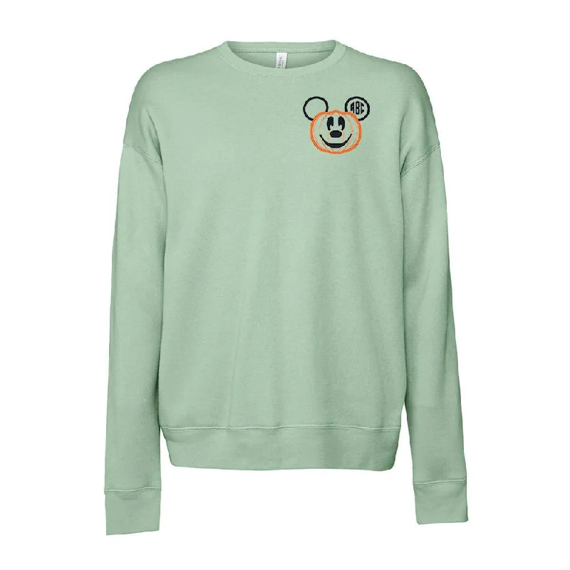 Grab Yours Before It’s Too Late!Monogrammed Mickey Pumpkin Premium Crewneck Sweatshirt
