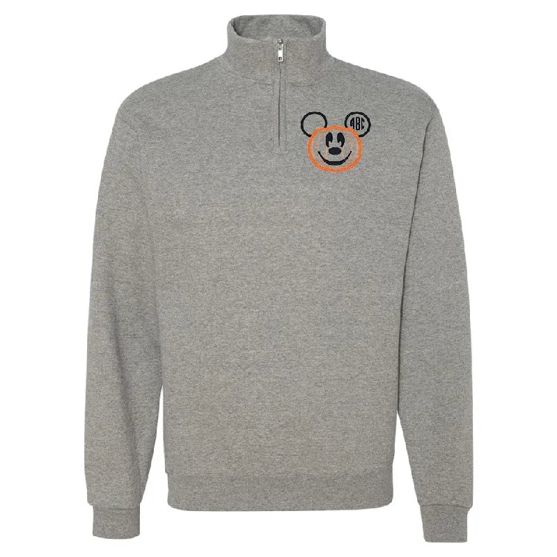 Buy More, Save More!Monogrammed Mickey Pumpkin Quarter Zip Sweatshirt