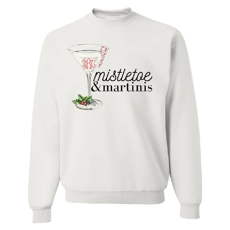 Your Favorite Items on Sale Now!Monogrammed 'Mistletoe & Martinis' Crewneck Sweatshirt