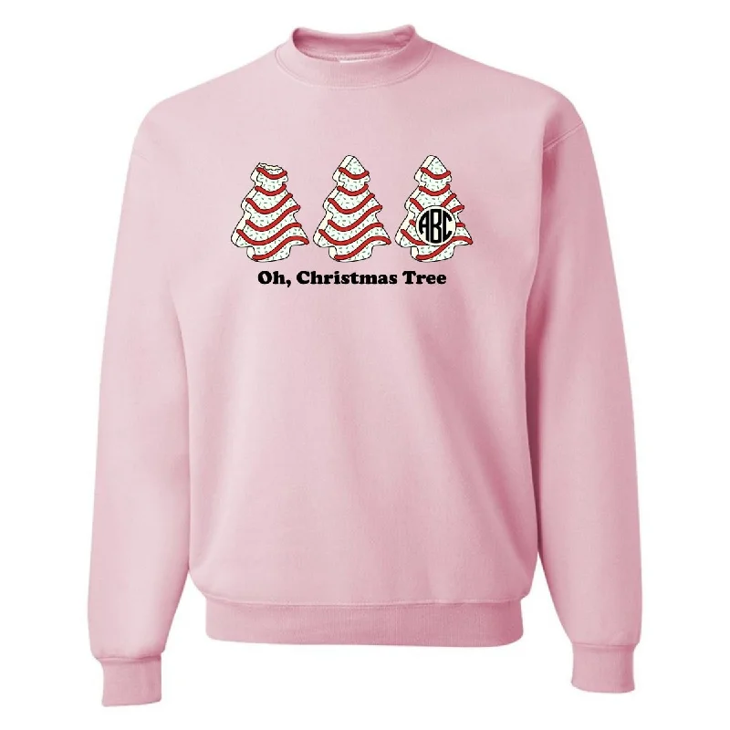 Huge Savings – Act Now!Monogrammed 'Oh, Christmas Tree Cakes' Crewneck Sweatshirt