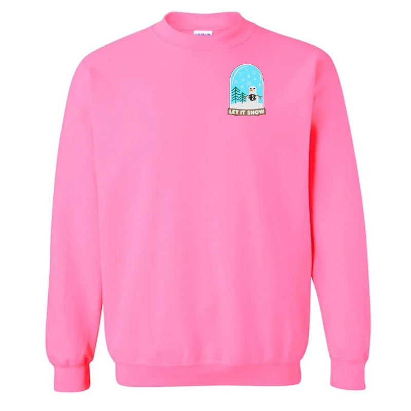 Hurry! While Supplies Last!Monogrammed Snowglobe Crewneck Sweatshirt