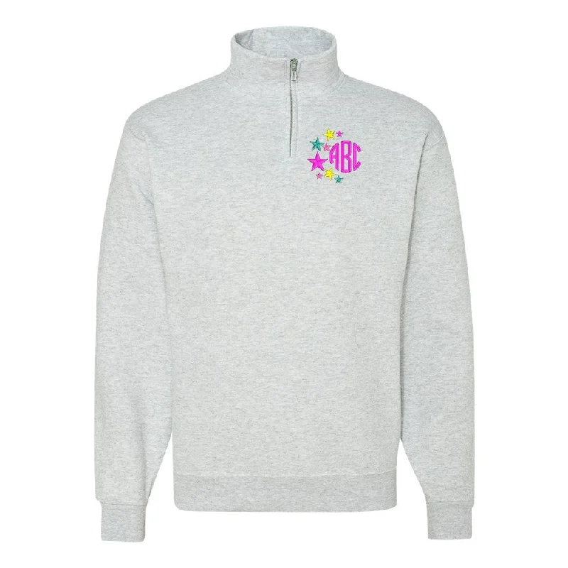 Don’t Wait – Shop Today!Monogrammed Stars Quarter Zip Sweatshirt