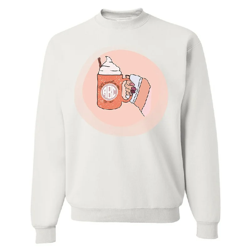 Amazing Prices You Can’t Resist!Monogrammed 'Talk Pumpkin Spice To Me' Crewneck Sweatshirt