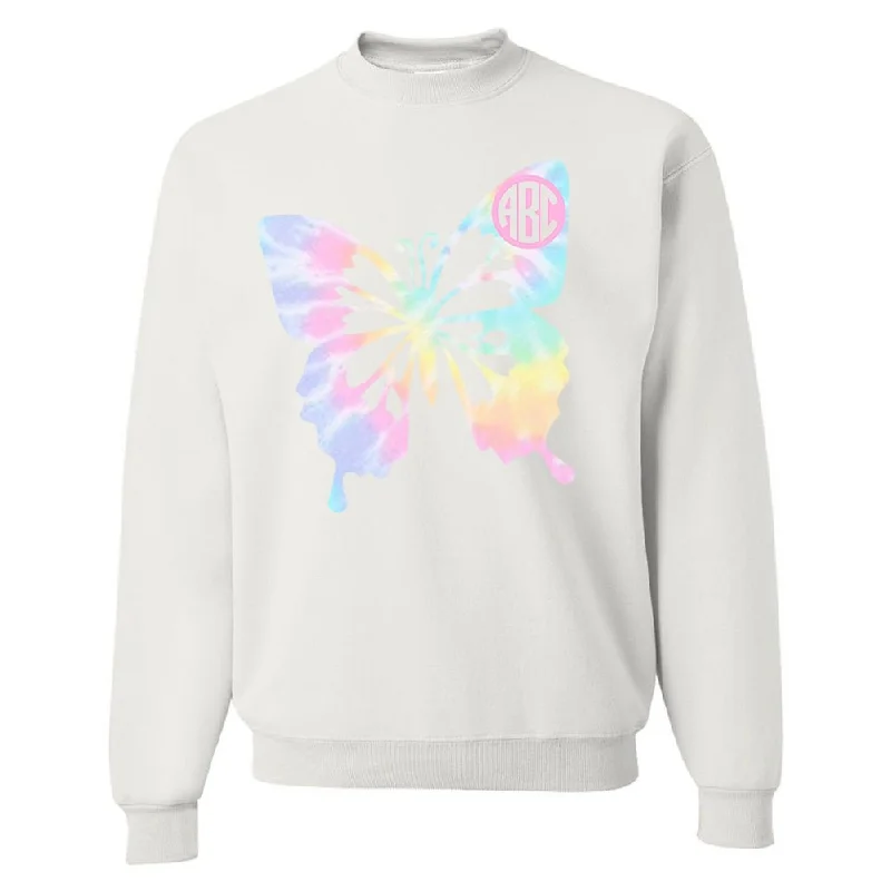Your Shopping Spree Starts Here!Monogrammed 'Tie Dye Butterfly' Crewneck Sweatshirt