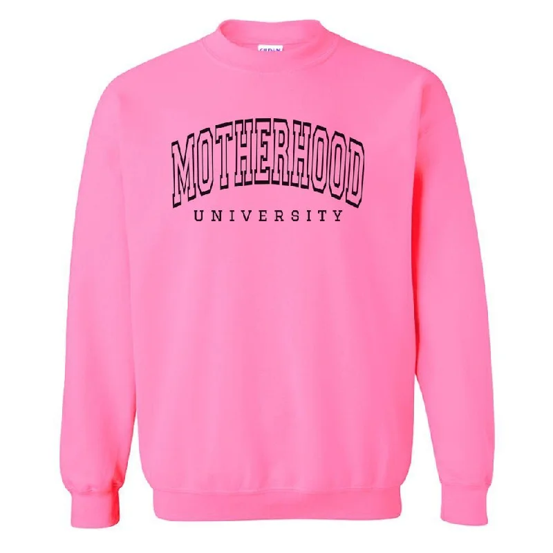 Steals and Deals Await!'Motherhood University' Crewneck Sweatshirt