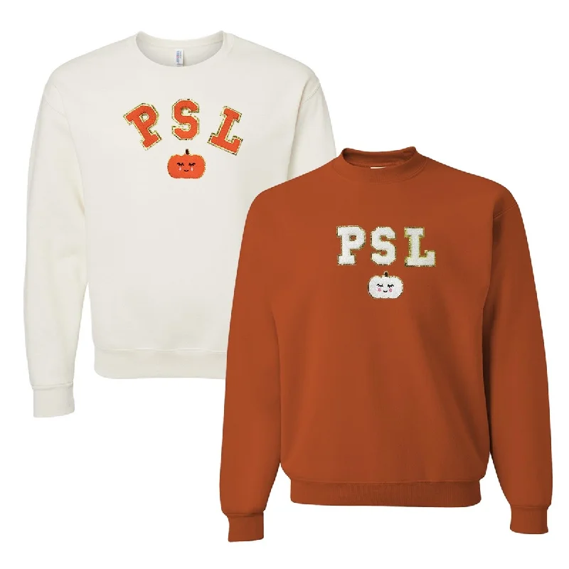 Time to Snag a Bargain!PSL Letter Patch Crewneck Sweatshirt