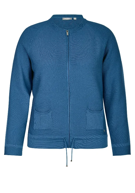 Everything Must Go!Rabe Ribbed Knit Zip Cardigan, Sky Blue