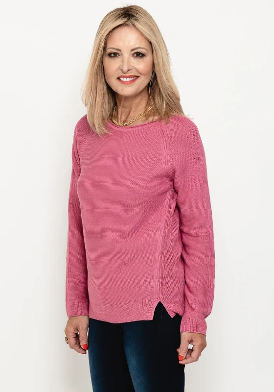 Save More Than Ever!Rabe Raglan Sleeve Knit Jumper, Pink