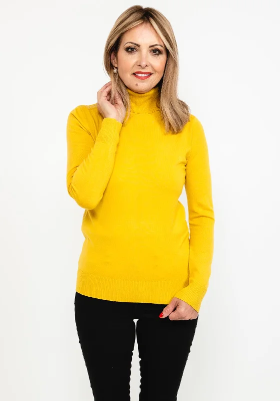 Flash Sale – Act Fast!Seventy1 Fine Knit Roll Neck Sweater, Yellow