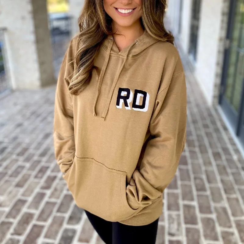 Limited-Time Price Drop!Initialed Shadow Block Letters Longer Length Hoodie
