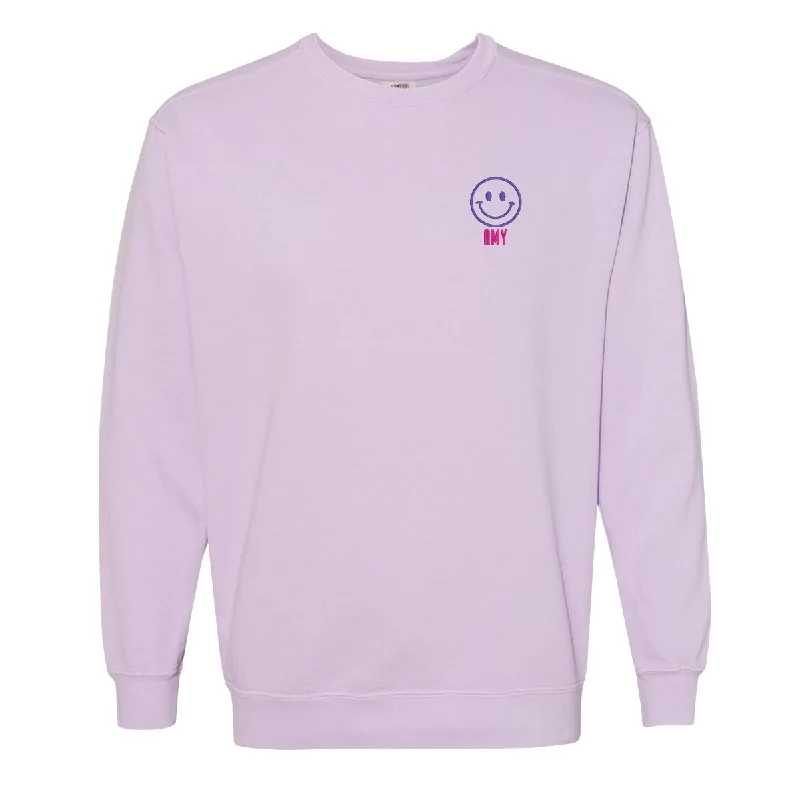 Seasonal Sale – Shop Now!'Smiley Face' Comfort Colors Sweatshirt