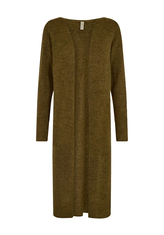 Hurry, Sale Ends Soon!Soyaconcept Nessie Long Cardigan, Spice Brown