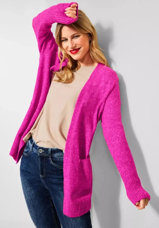 Flash Sale – Act Fast!Street One Long Open Knit Cardigan, Lavish Pink