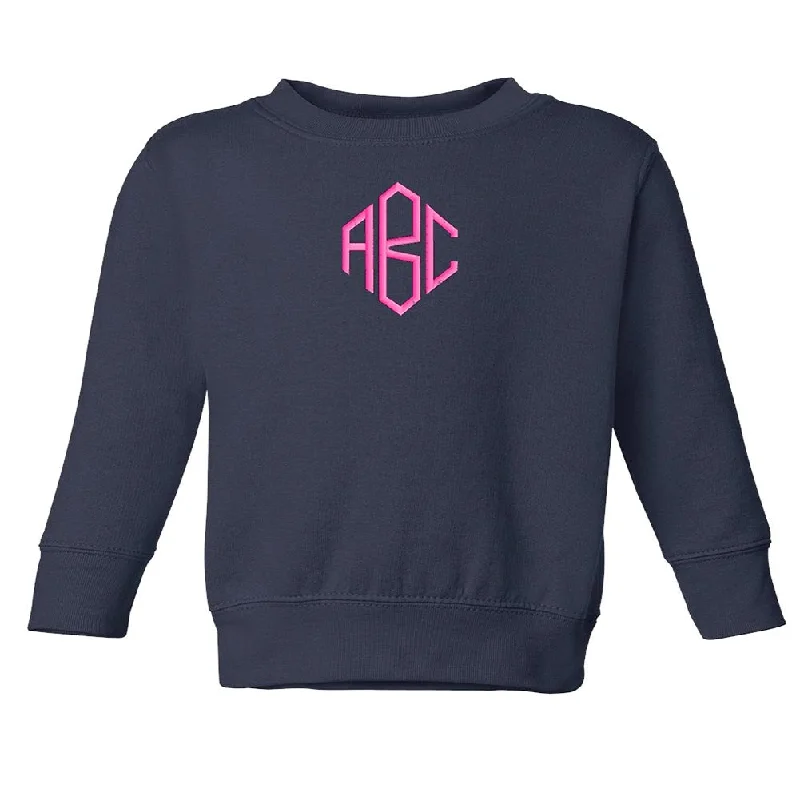 Score Big Savings Today!Toddler Monogrammed Crewneck Sweatshirt