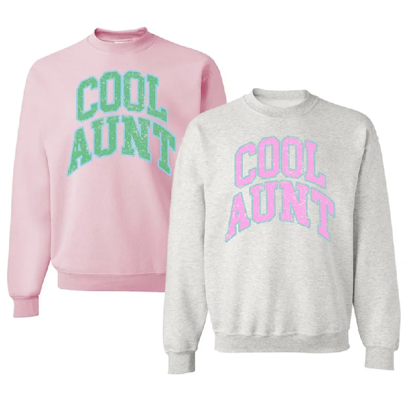 Special Offer – Act Fast!'Varsity Cool Aunt' Crewneck Sweatshirt