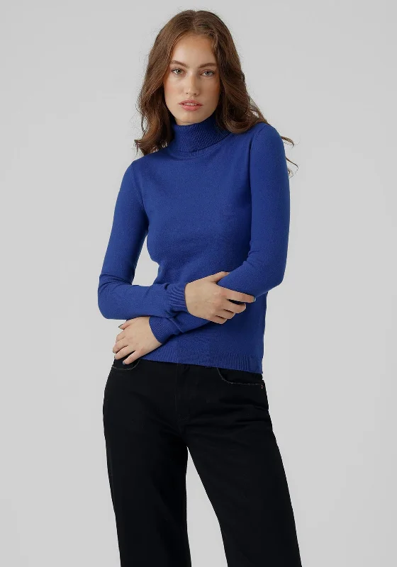 Buy More, Save More!Vero Moda Happiness Roll Neck Sweater, Sodalite Blue