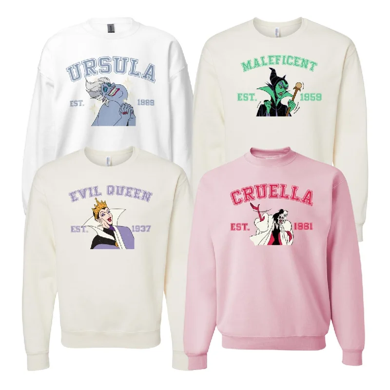 Find the Best Deals Here!'Villains Varsity' Crewneck Sweatshirt