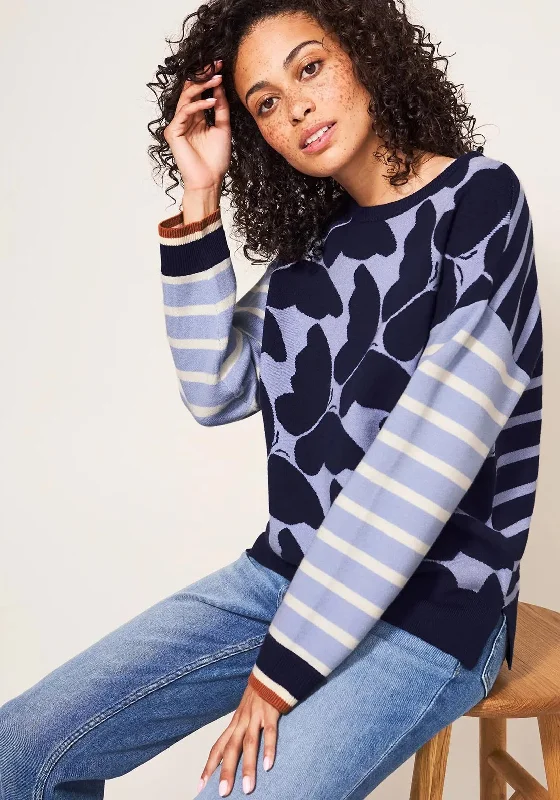 Get It Before It’s Gone!White Stuff Butterfly Knit Jumper, Navy Multi